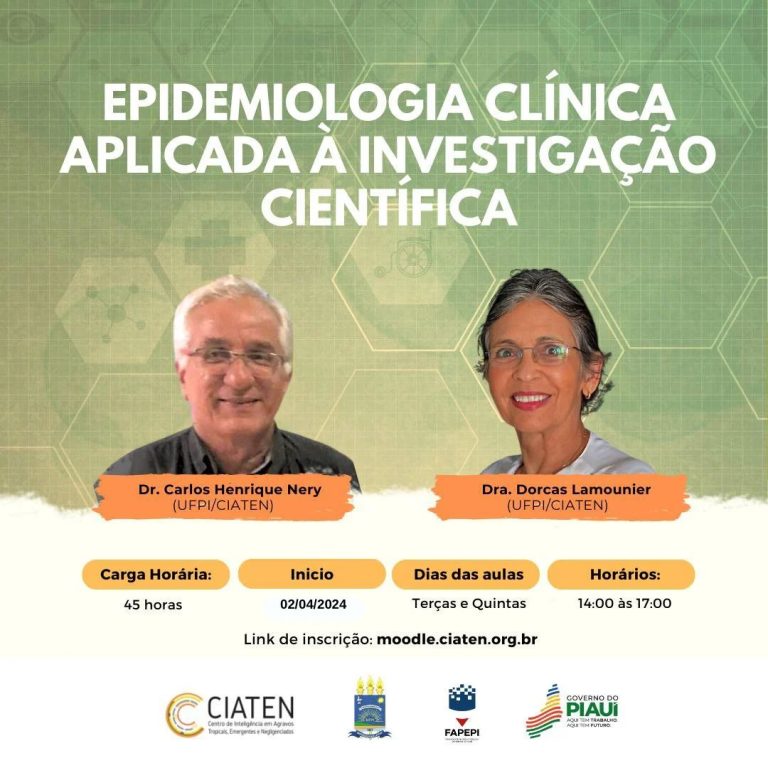 Inscrições abertas para o curso de Epidemiologia Clínica Aplicada à Investigação Científica