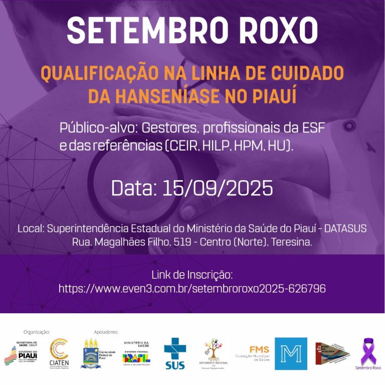 SETEMBRO ROXO: Qualificação na Linha de Cuidado da Hanseníase no Piauí