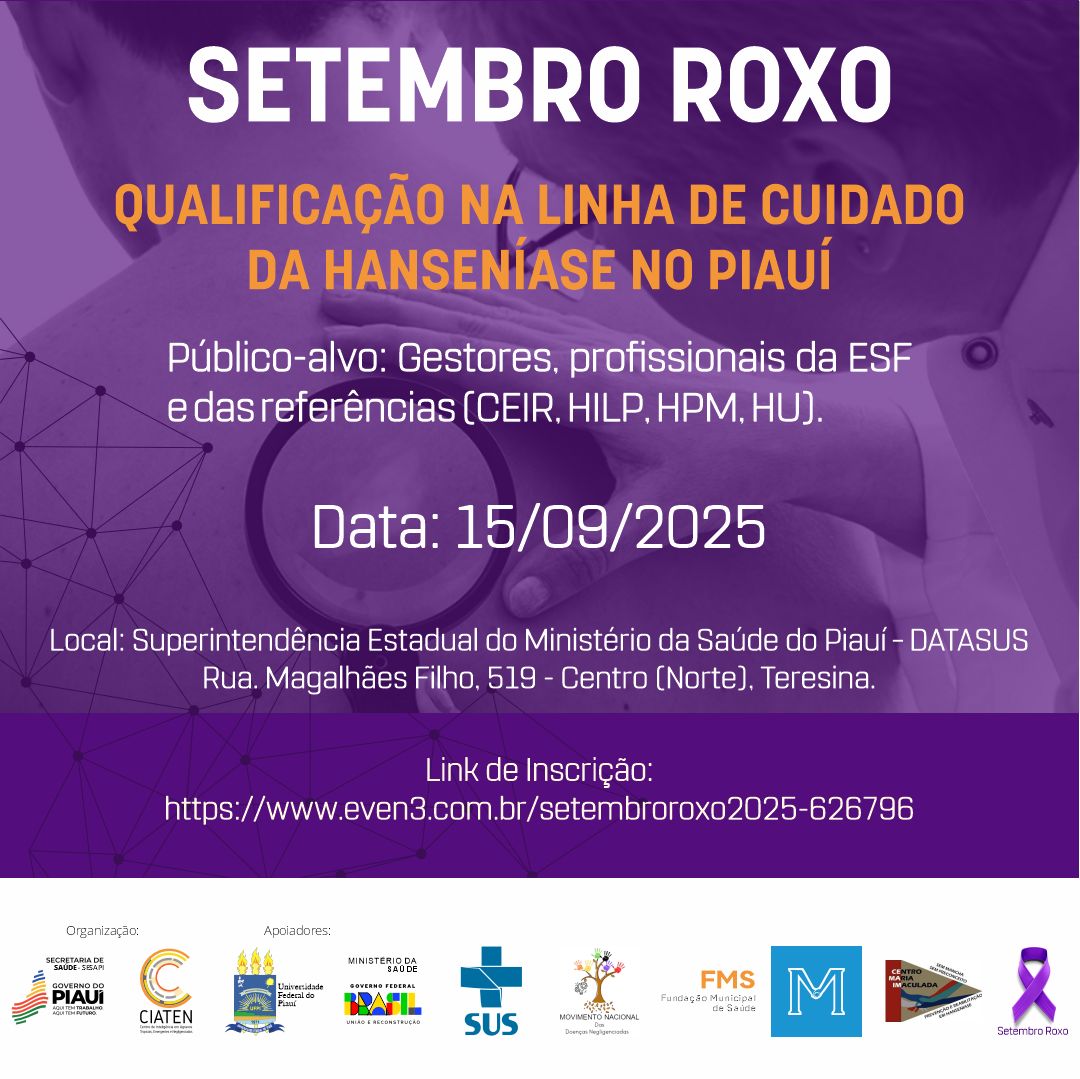 SETEMBRO ROXO: Qualificação na Linha de Cuidado da Hanseníase no Piauí
