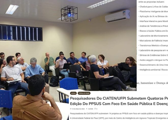 CIATEN APRESENTA RELATO DE ATIVIDADES DO MÊS DE ABRIL